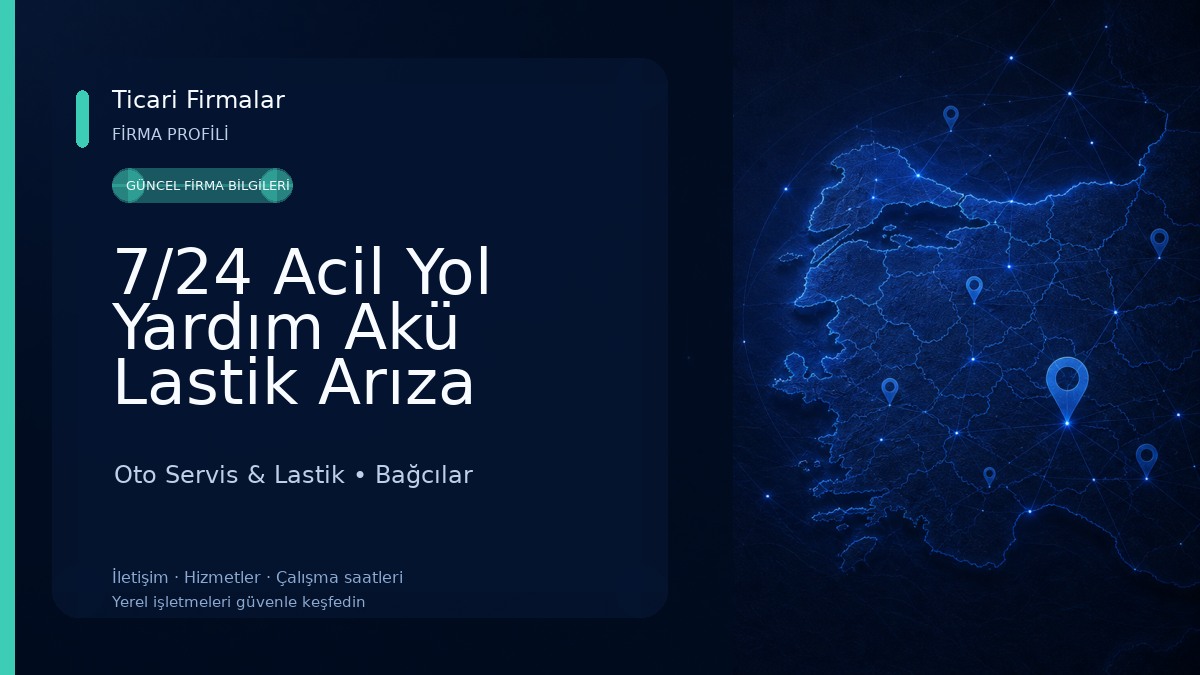 7/24 Acil Yol Yardım Akü Lastik Arıza Tespit