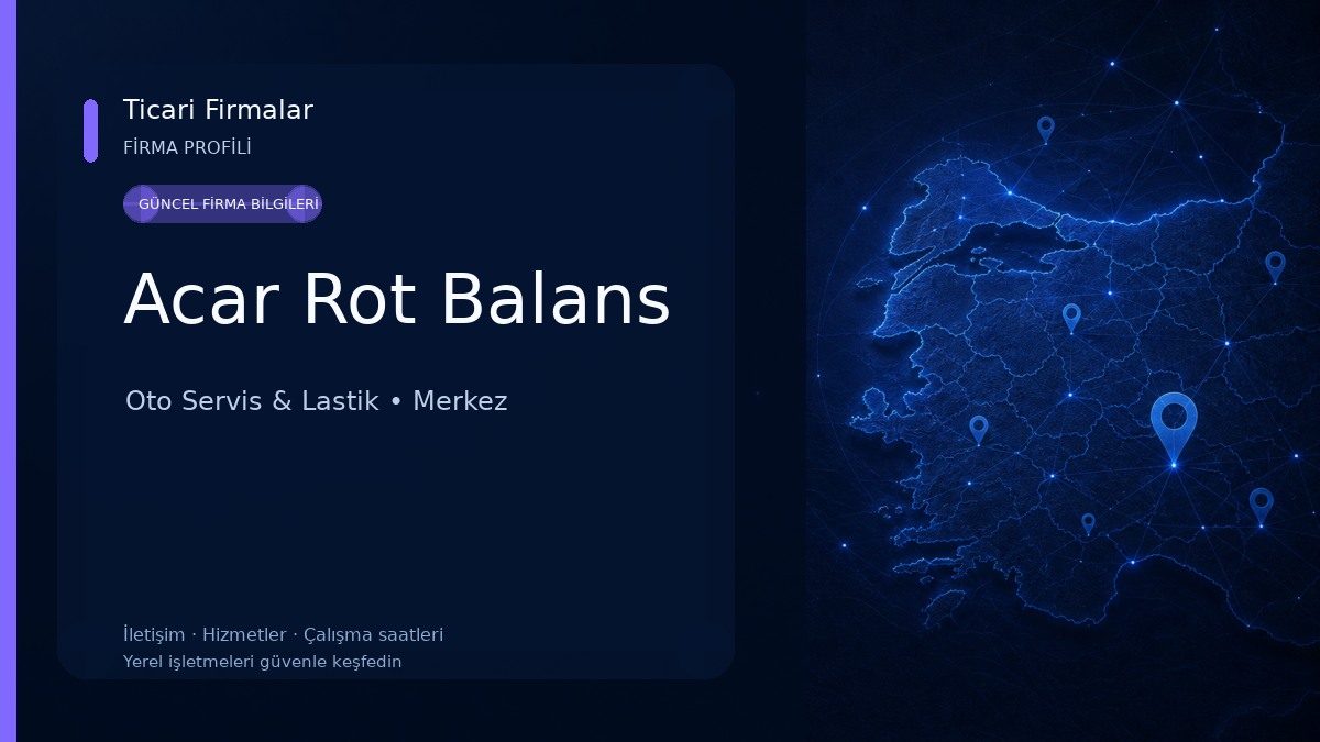 Acar Rot Balans
