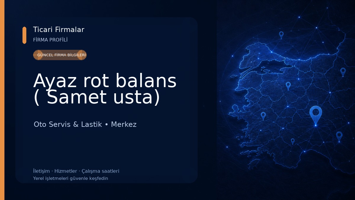 Ayaz rot balans ( Samet usta)