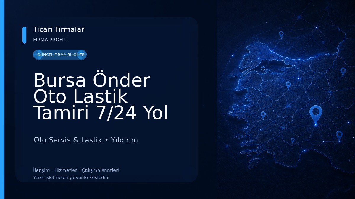Bursa Önder Oto Lastik Tamiri 7/24 Yol Yardım Servisi, Akü Takviye
