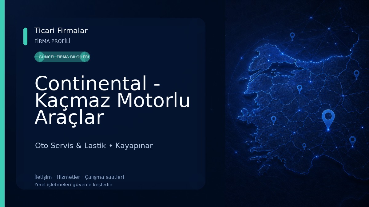 Continental - Kaçmaz Motorlu Araçlar