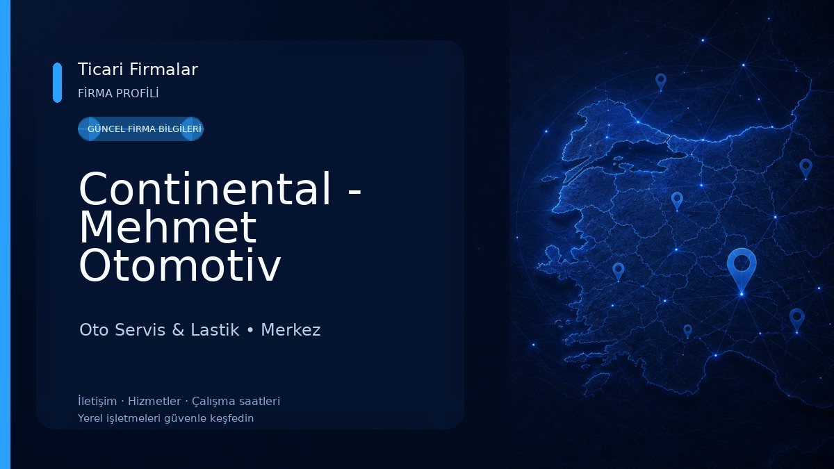 Continental - Mehmet Otomotiv