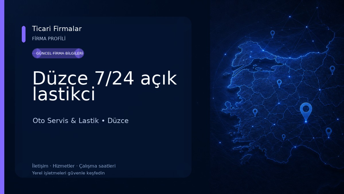 Düzce 7/24 açık lastikci