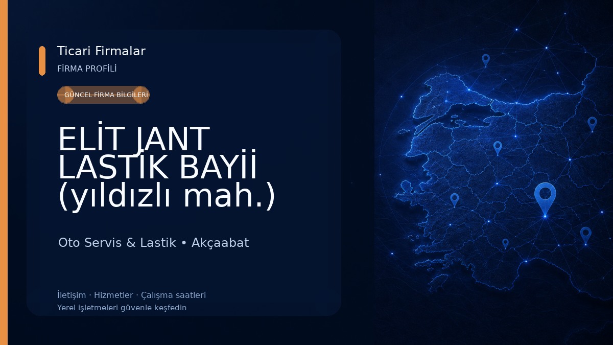 ELİT JANT LASTİK BAYİİ (yıldızlı mah.)