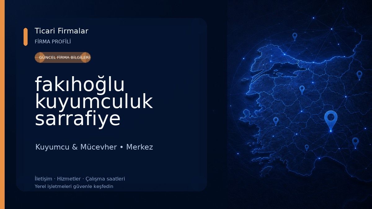 fakıhoğlu kuyumculuk sarrafiye