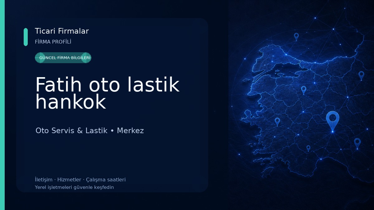Fatih oto lastik hankok