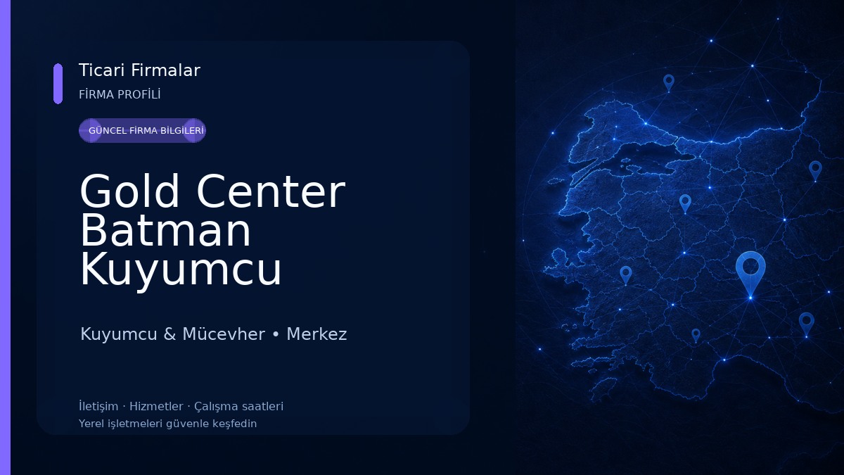 Gold Center Batman Kuyumcu