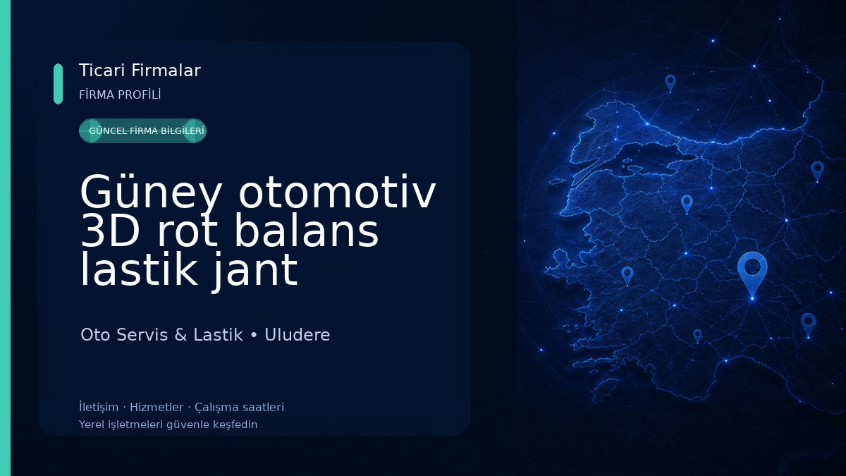 Güney otomotiv 3D rot balans lastik jant dünyası