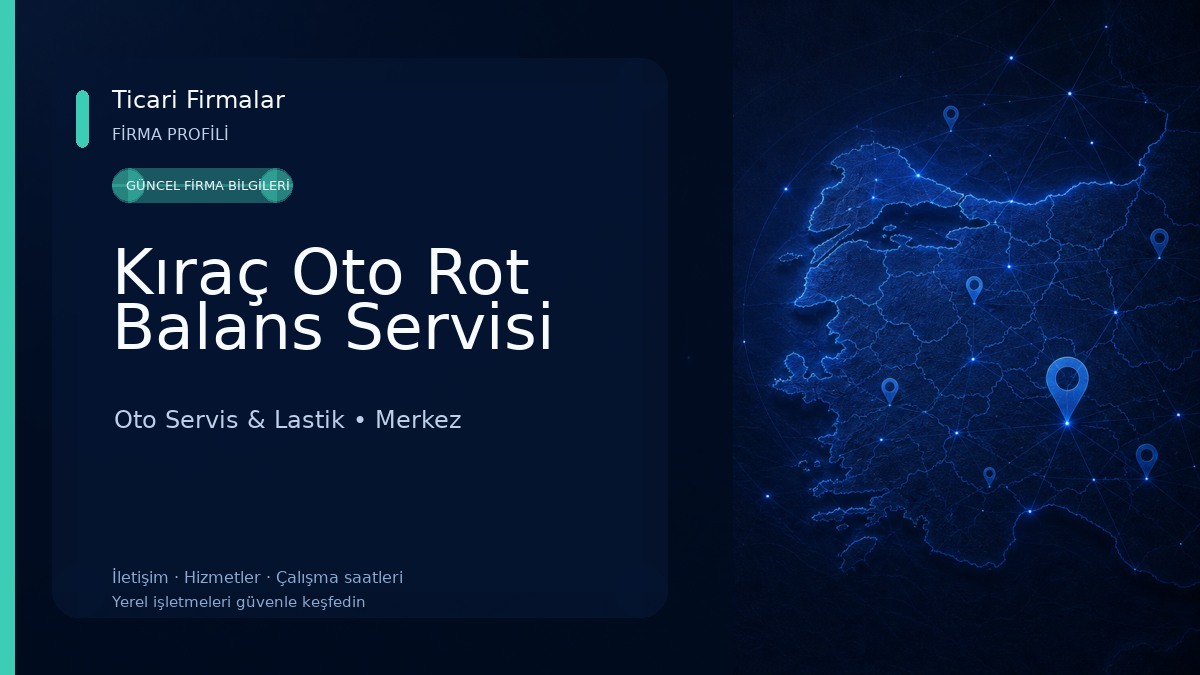 Kıraç Oto Rot Balans Servisi