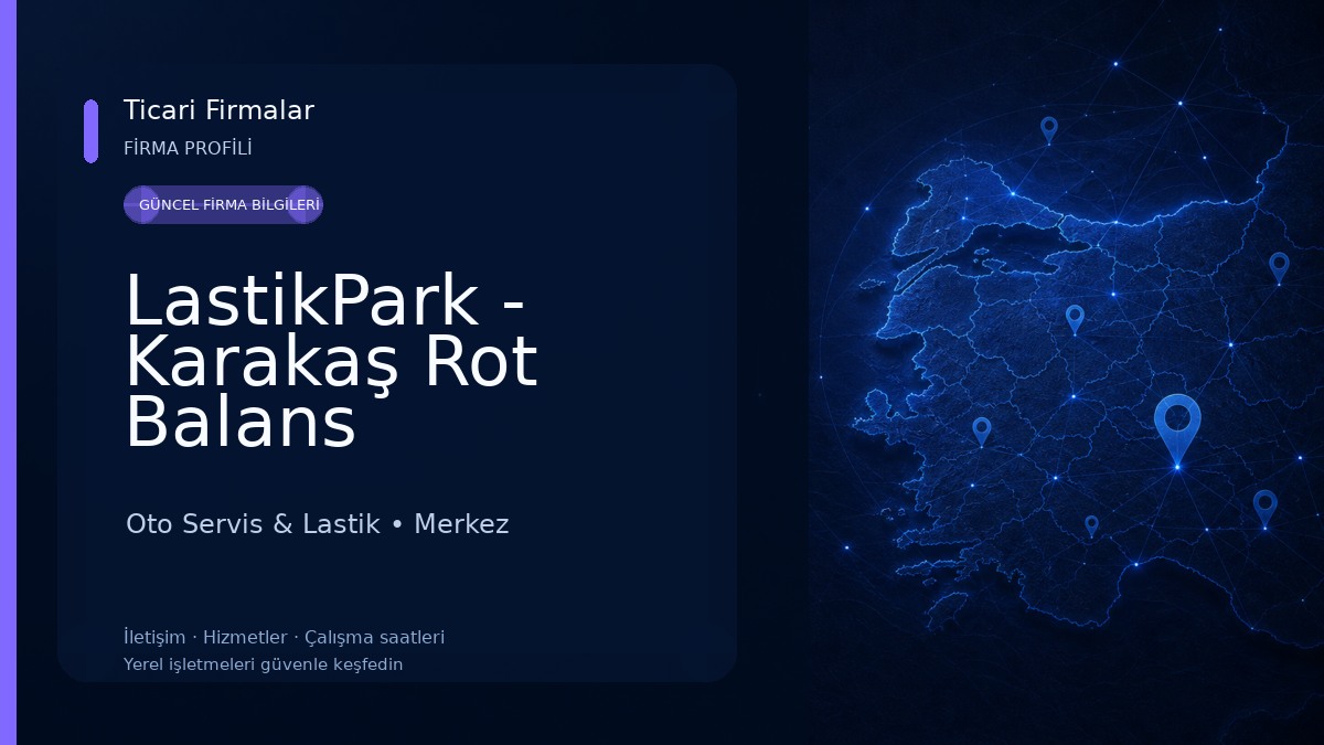 LastikPark - Karakaş Rot Balans