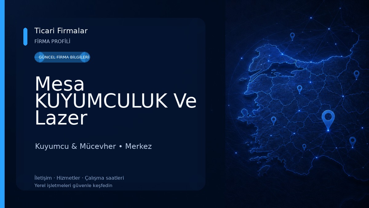 Mesa KUYUMCULUK Ve Lazer