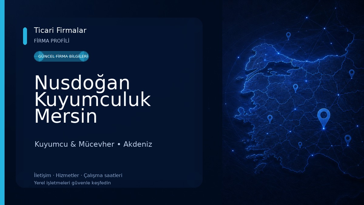 Nusdoğan Kuyumculuk Mersin