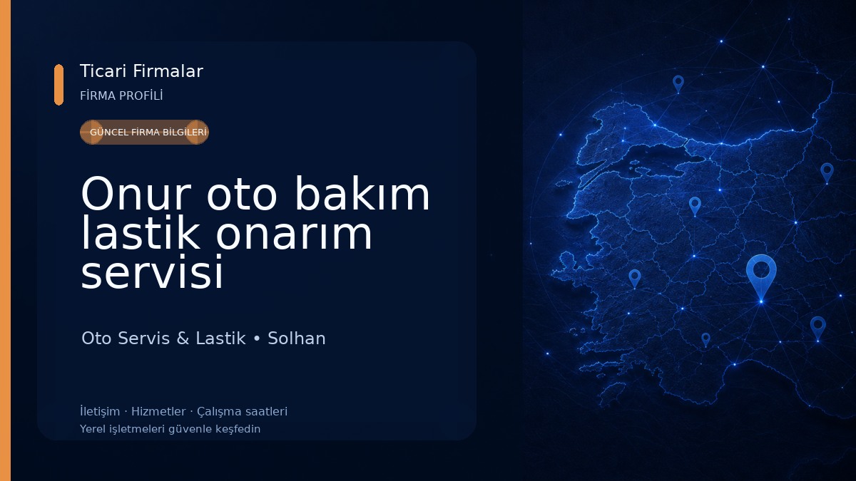 Onur oto bakım lastik onarım servisi