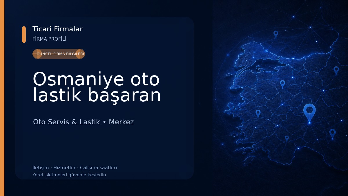 Osmaniye oto lastik başaran