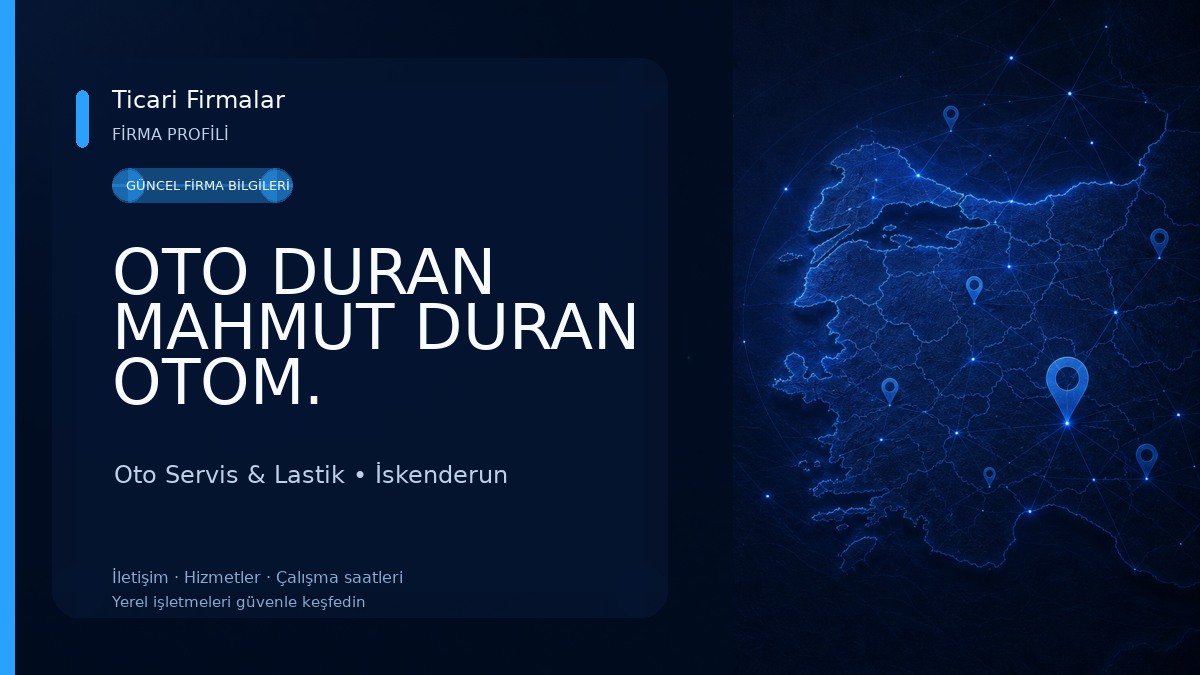 OTO DURAN MAHMUT DURAN OTOM. İSKENDERUN ŞUBE LASSA BRiDGESTONE LASTİK BAYİSİ