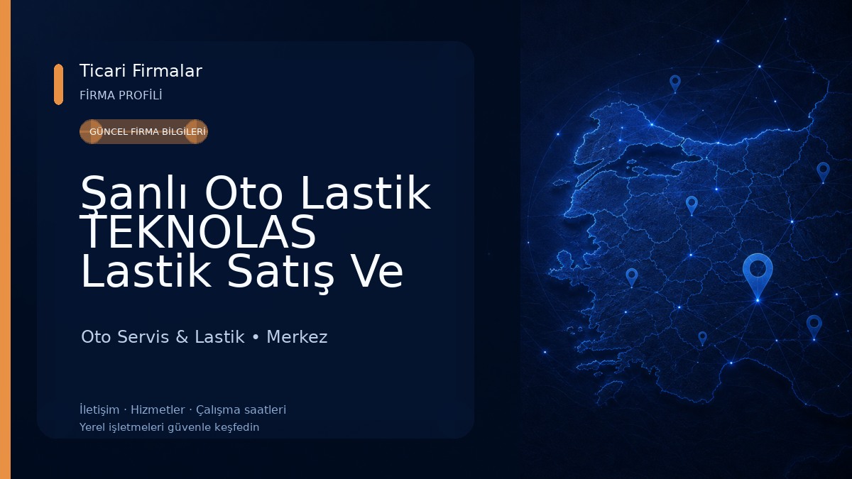 Şanlı Oto Lastik TEKNOLAS Lastik Satış Ve Tamir Nokian Özka Lassa LastikPark Bayisi