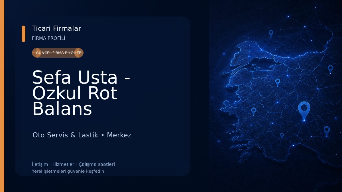 Sefa Usta - Ozkul Rot Balans