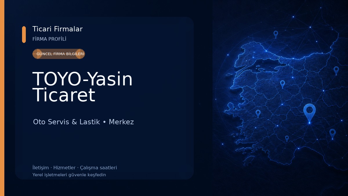 TOYO-Yasin Ticaret